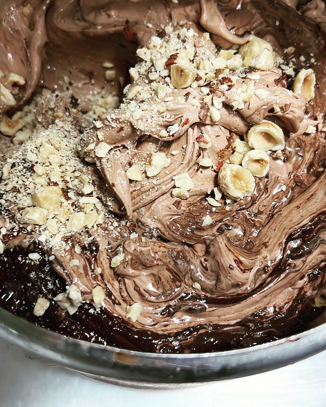 Ferrero flavoured gelato